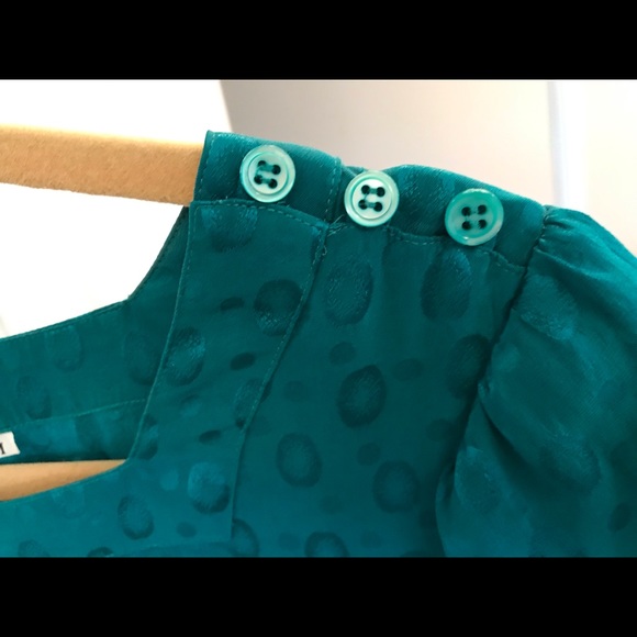 Vintage 100% silk dress in green - Picture 5 of 5